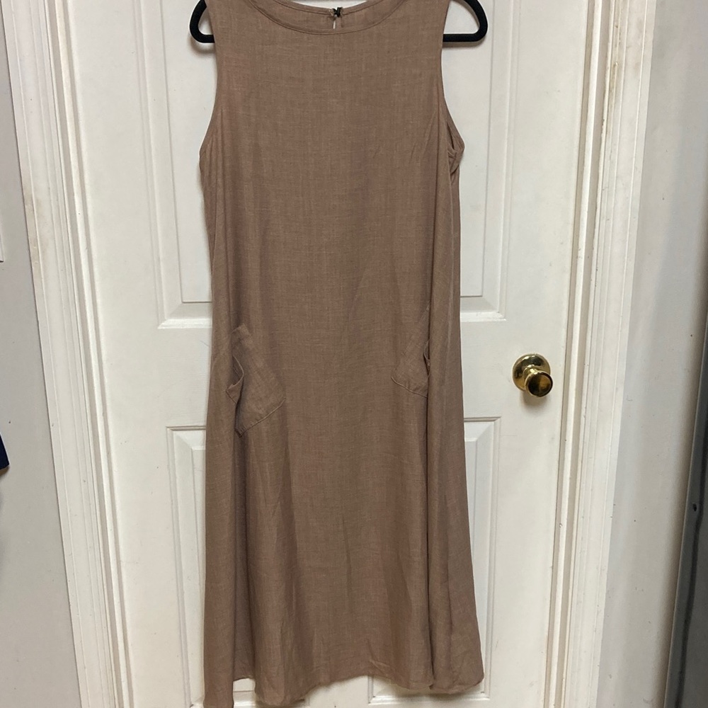 SHEIN Tan Midi Dress